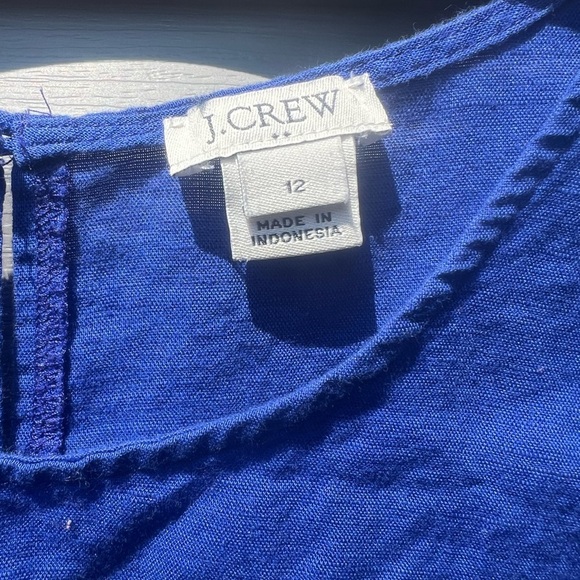J.Crew Blue  Women's Top size 12 - Picture 2 of 7